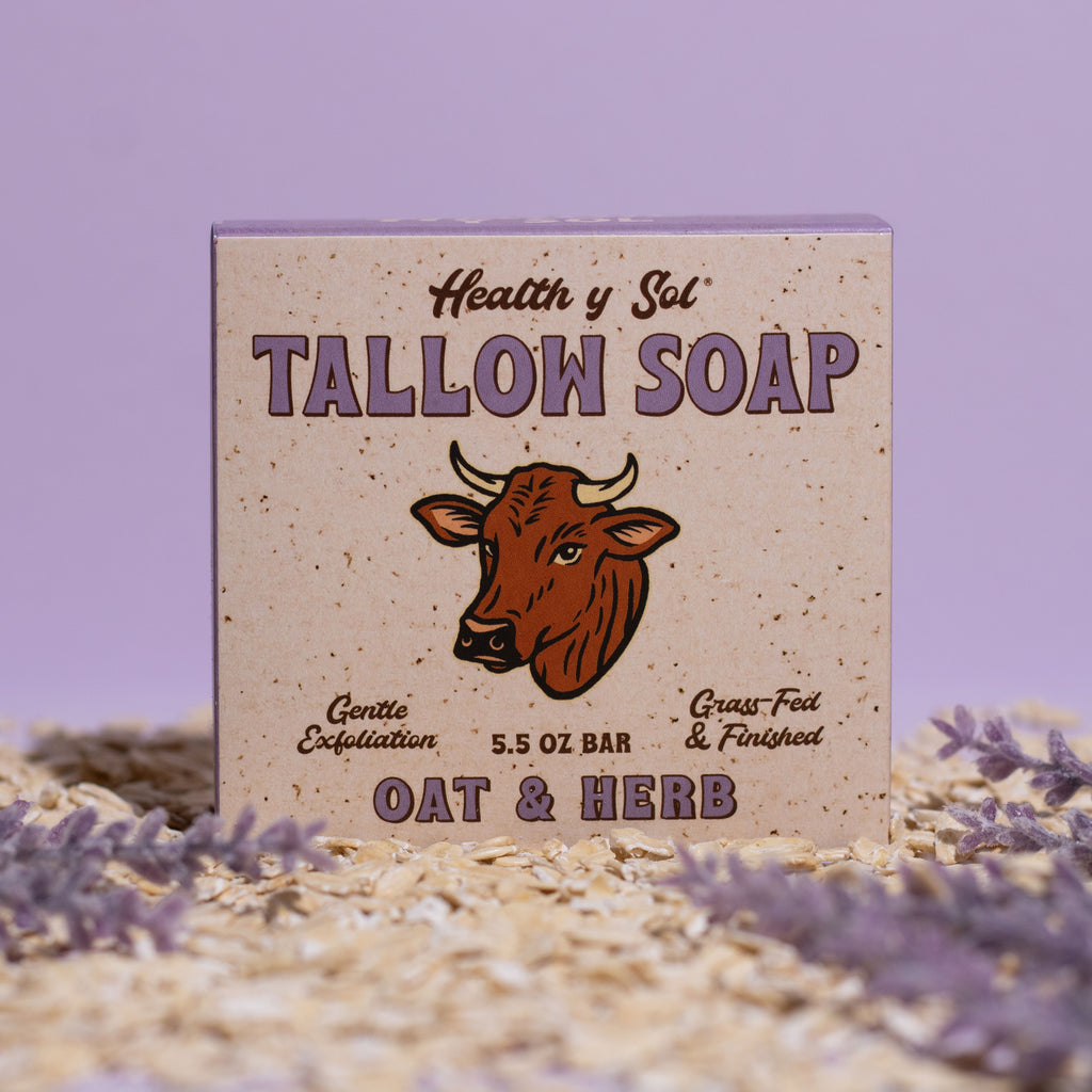 Tallow Soap - Oat & Herb by Health Y SOL - Non-toxic Soaps + Body Washes product rated GO by Million Marker, free from BPA, phthalates, and parabens