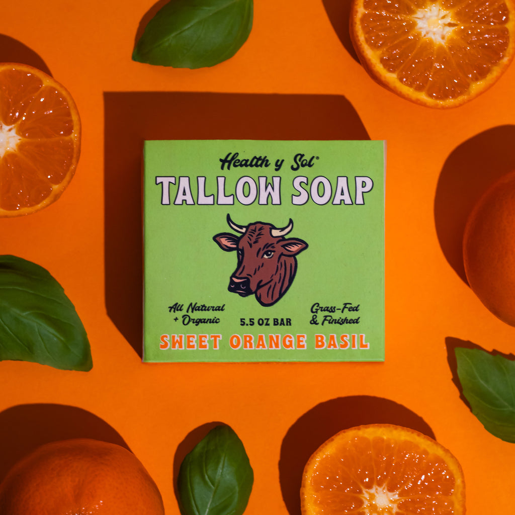 Tallow Soap - Sweet Orange Basil by Health Y SOL - Non-toxic Soaps + Body Washes product rated SLOW by Million Marker, free from BPA, phthalates, and parabens