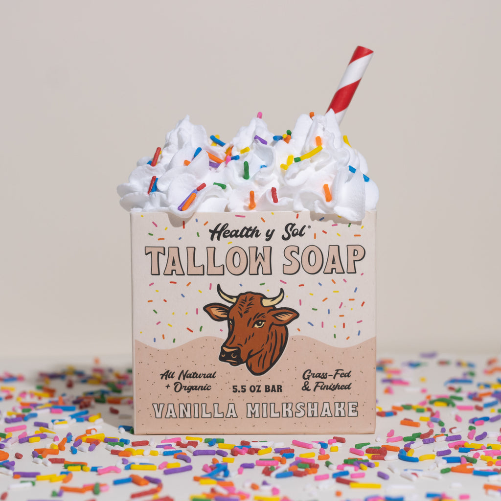 Tallow Soap - Vanilla Milkshake by Health Y SOL - Non-toxic Soaps + Body Washes product rated SLOW by Million Marker, free from BPA, phthalates, and parabens