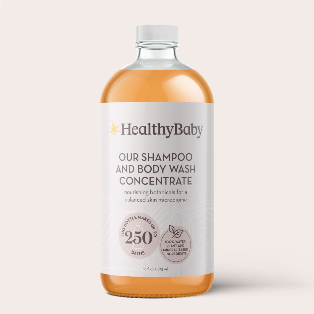 Our Shampoo and Body Wash Concentrate by Healthybaby - Non-toxic Baby Soap, Bodywash, Shampoo + Conditioner product rated SLOW by Million Marker, free from BPA, phthalates, and parabens