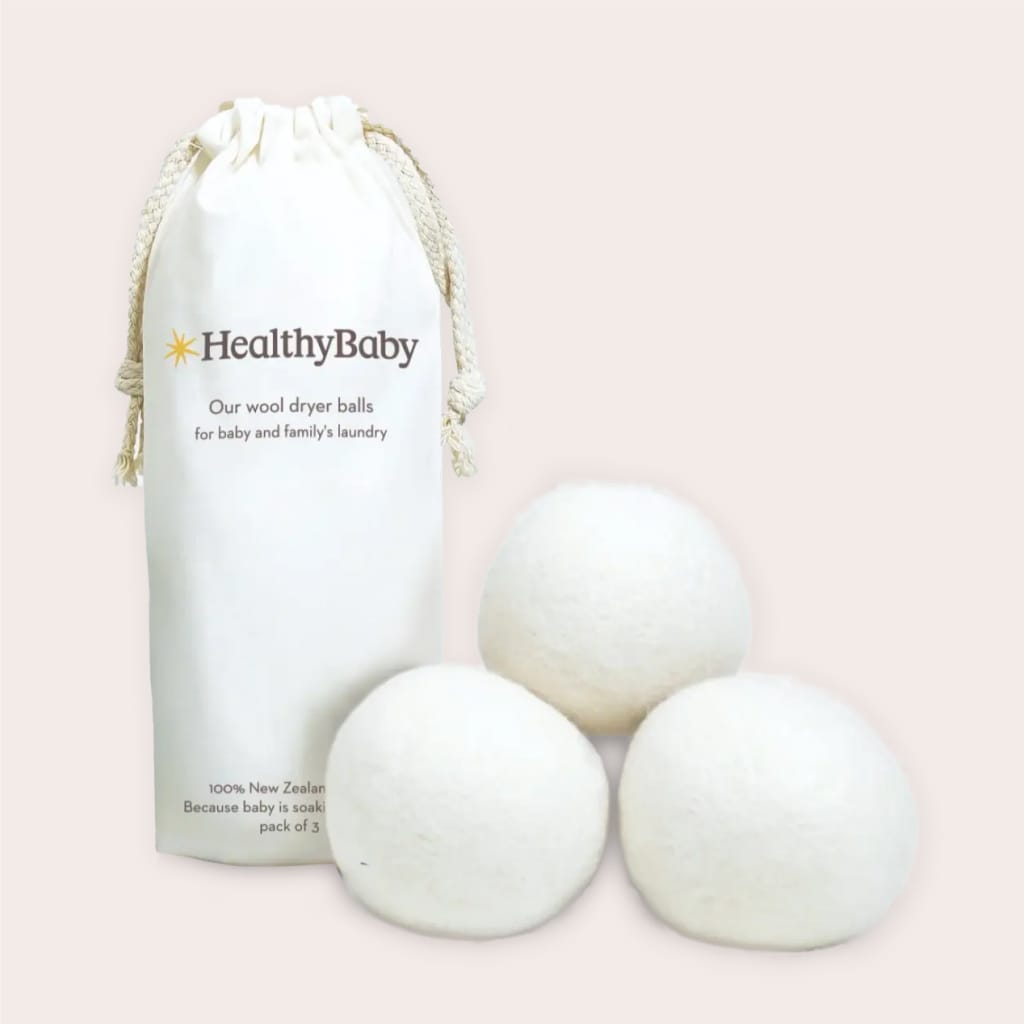 Wool Dryer Balls by healthybaby - Non-toxic, GO rated product free from harmful chemicals