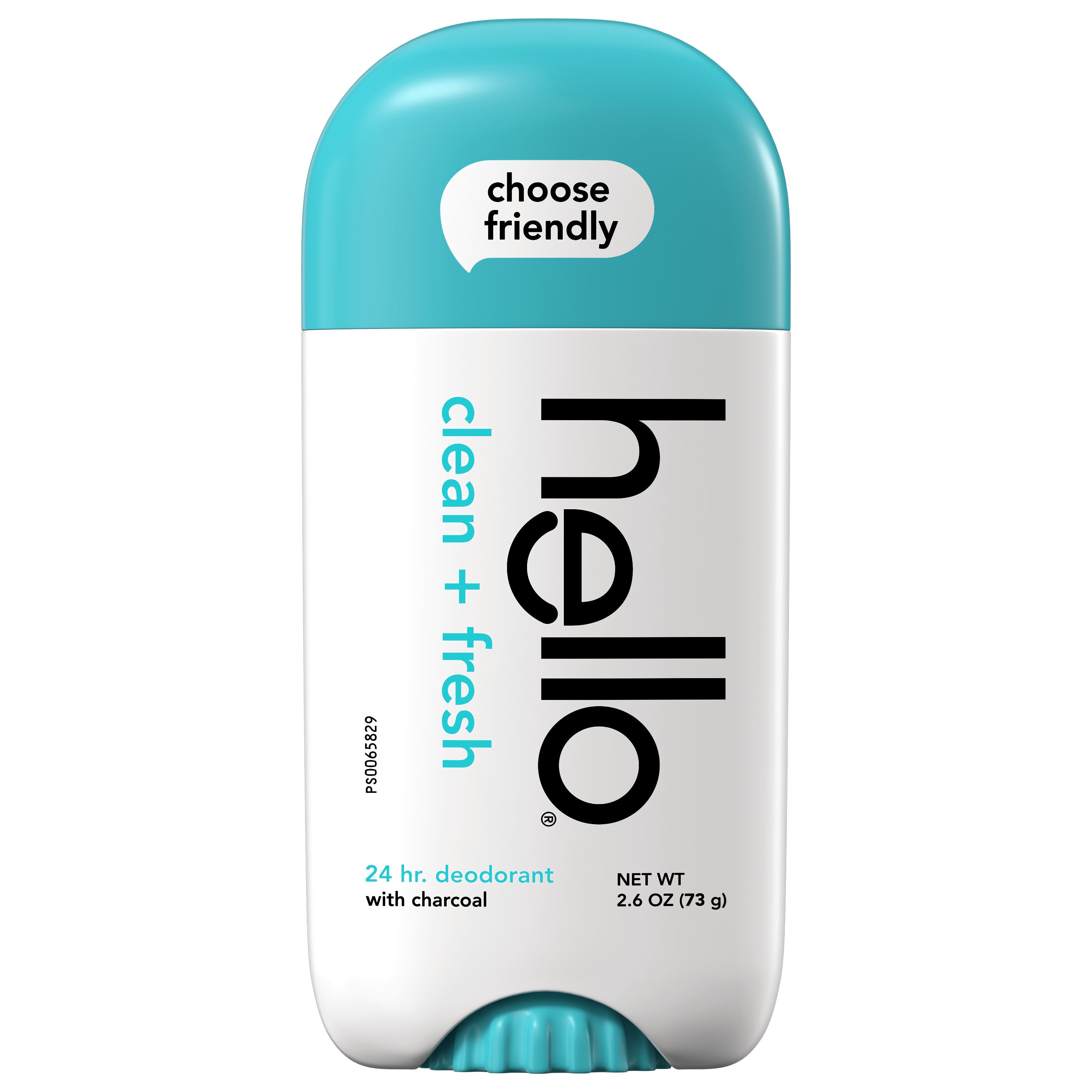 24 Hr. Deodorant With Charcoal - Clean + Fresh by hello - Non-toxic, STOP rated product free from harmful chemicals