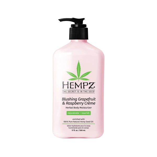 Blushing Grapefruit & Raspberry Creme Herbal Body Moisturizer by HempZ - Non-toxic Body Oils, Butters + Lotions product rated STOP by Million Marker, free from BPA, phthalates, and parabens