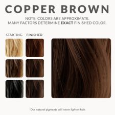 Copper Brown Henna Hair Dye by Henna Color Lab - Non-toxic, GO rated product free from harmful chemicals