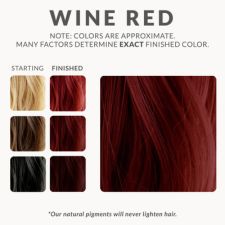Wine Red Henna Hair Dye by Henna Color Lab - Non-toxic, GO rated product free from harmful chemicals