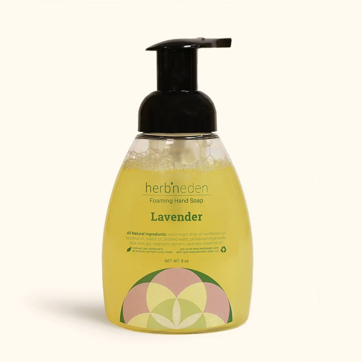 Lavender Foaming Hand Soap by Herb'N Eden - Non-toxic, SLOW rated product free from harmful chemicals