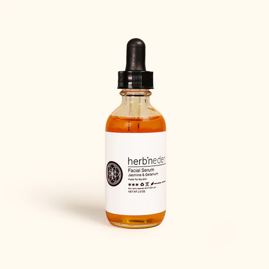 Jasmine & Geranium Facial Serum by Herb'N Eden - Non-toxic Facial Care product rated SLOW by Million Marker, free from BPA, phthalates, and parabens