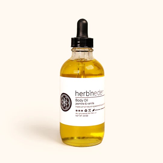 Jasmine & Vanilla Body Oil by Herb'N Eden - Non-toxic Body Oils, Butters + lotions product rated SLOW by Million Marker, free from BPA, phthalates, and parabens