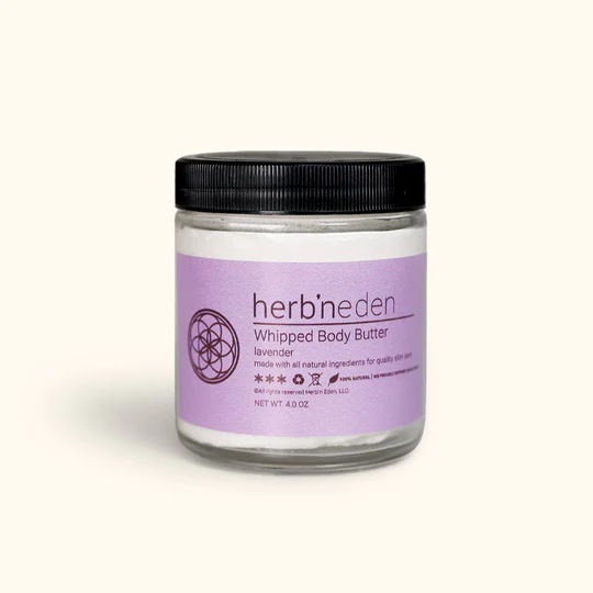 Lavender Body Butter by Herb'N Eden - Non-toxic, SLOW rated product free from harmful chemicals