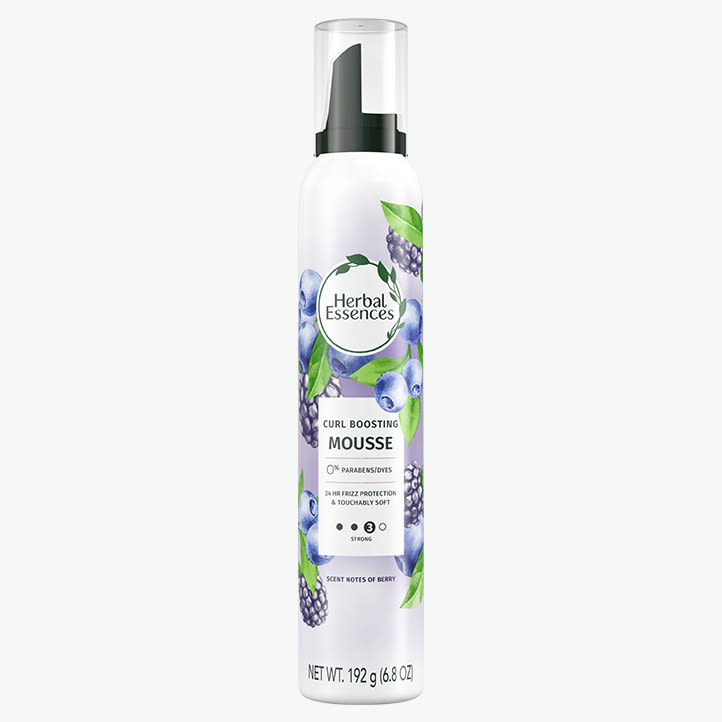 Curl Boosting Mousse for Frizzy Hair by HERBAL ESSENCES - Non-toxic Hair Styling + Treatment product rated STOP by Million Marker, free from BPA, phthalates, and parabens