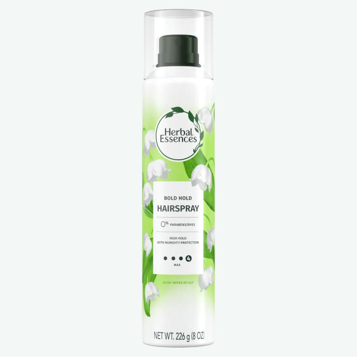 Hair Moisturizing Maximum Hold Hairspray by HERBAL ESSENCES - Non-toxic Hair Styling + Treatment product rated STOP by Million Marker, free from BPA, phthalates, and parabens