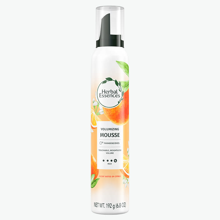 Volumizing Hair Mousse Foam - Orange Blossom by HERBAL ESSENCES - Non-toxic Hair Styling + Treatment product rated STOP by Million Marker, free from BPA, phthalates, and parabens