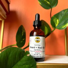Black Magic: Beard + Hair Conditioning Oil by Herbal Everythings - Non-toxic, SLOW rated product free from harmful chemicals