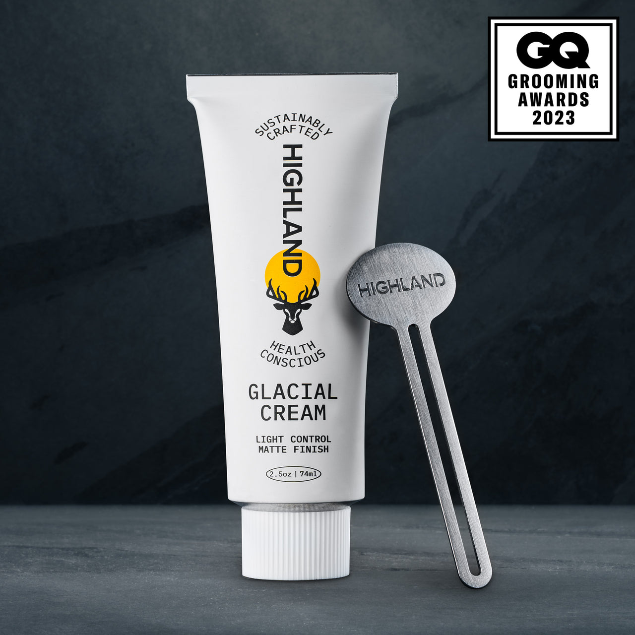 Glacial Cream by HIGHLAND - Non-toxic Hair Styling + Treatment product rated SLOW by Million Marker, free from BPA, phthalates, and parabens