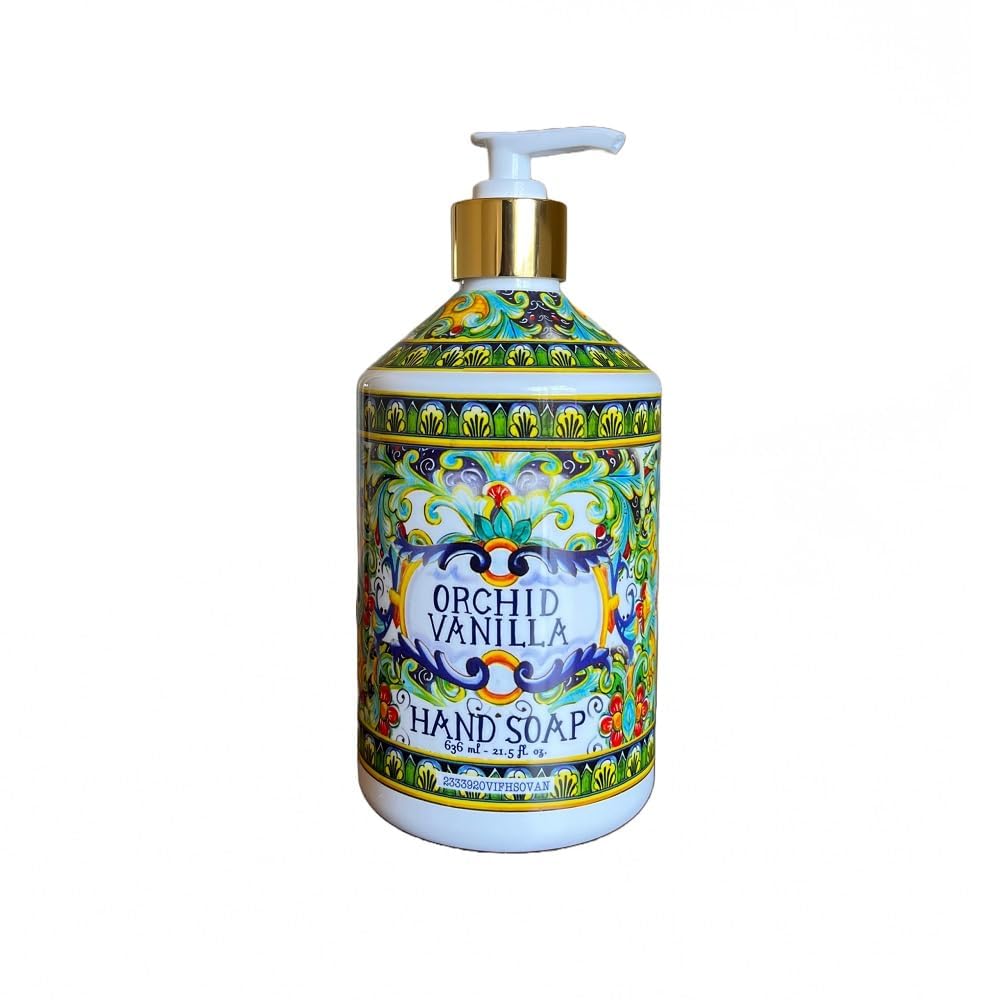 Villa Flora Hand Soap – Orchid Vanilla by Home & Body Company - Non-toxic Soaps + Body Washes product rated STOP by Million Marker, free from BPA, phthalates, and parabens