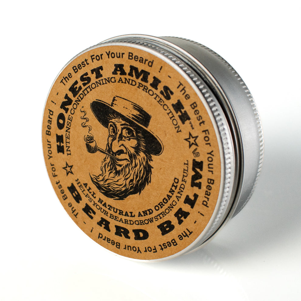 Beard Balm by HONEST AMISH - Non-toxic Hair Styling + Treatment product rated SLOW by Million Marker, free from BPA, phthalates, and parabens