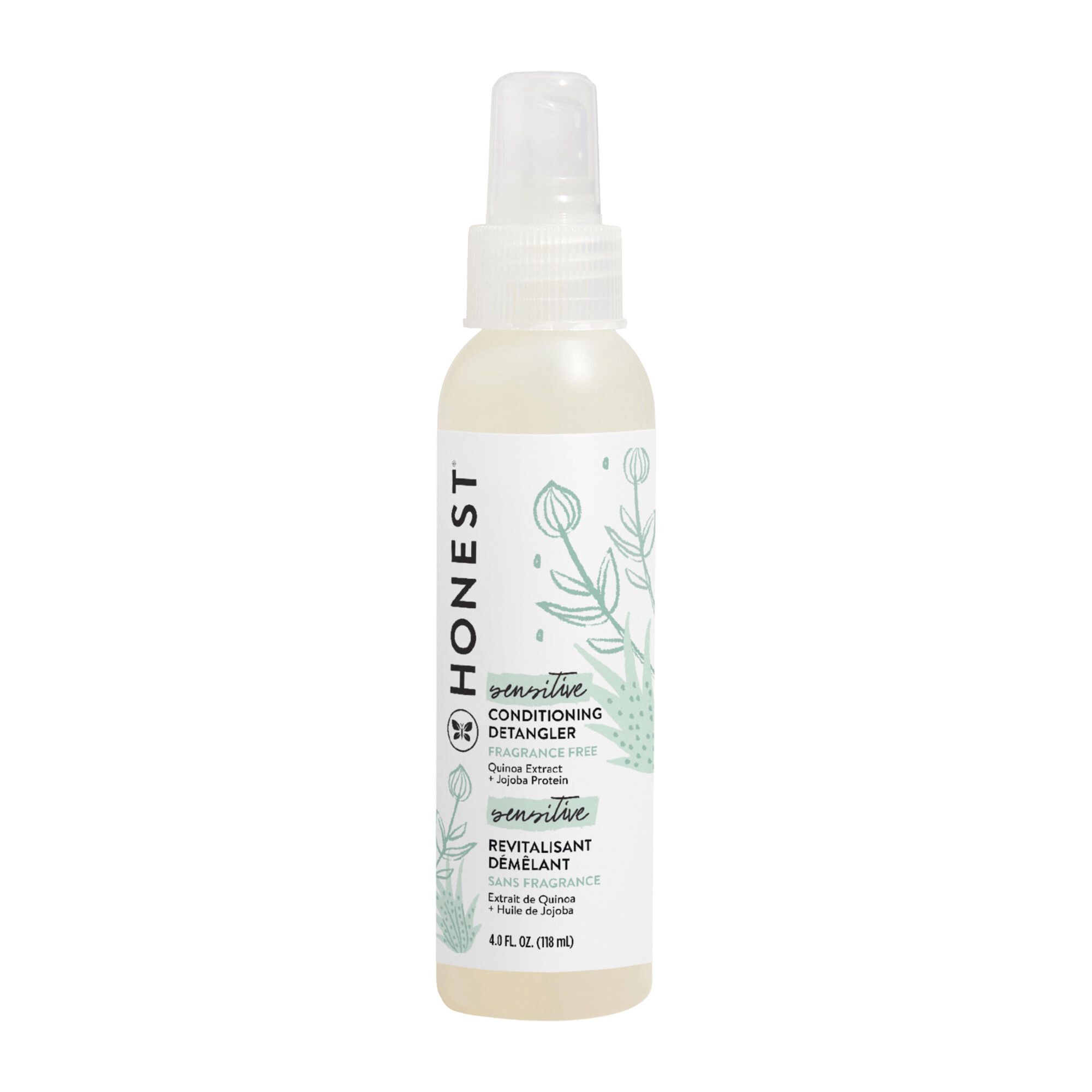Conditioning Detangler - Sensitive (Fragrance Free) by HONEST - Non-toxic, GO rated product free from harmful chemicals