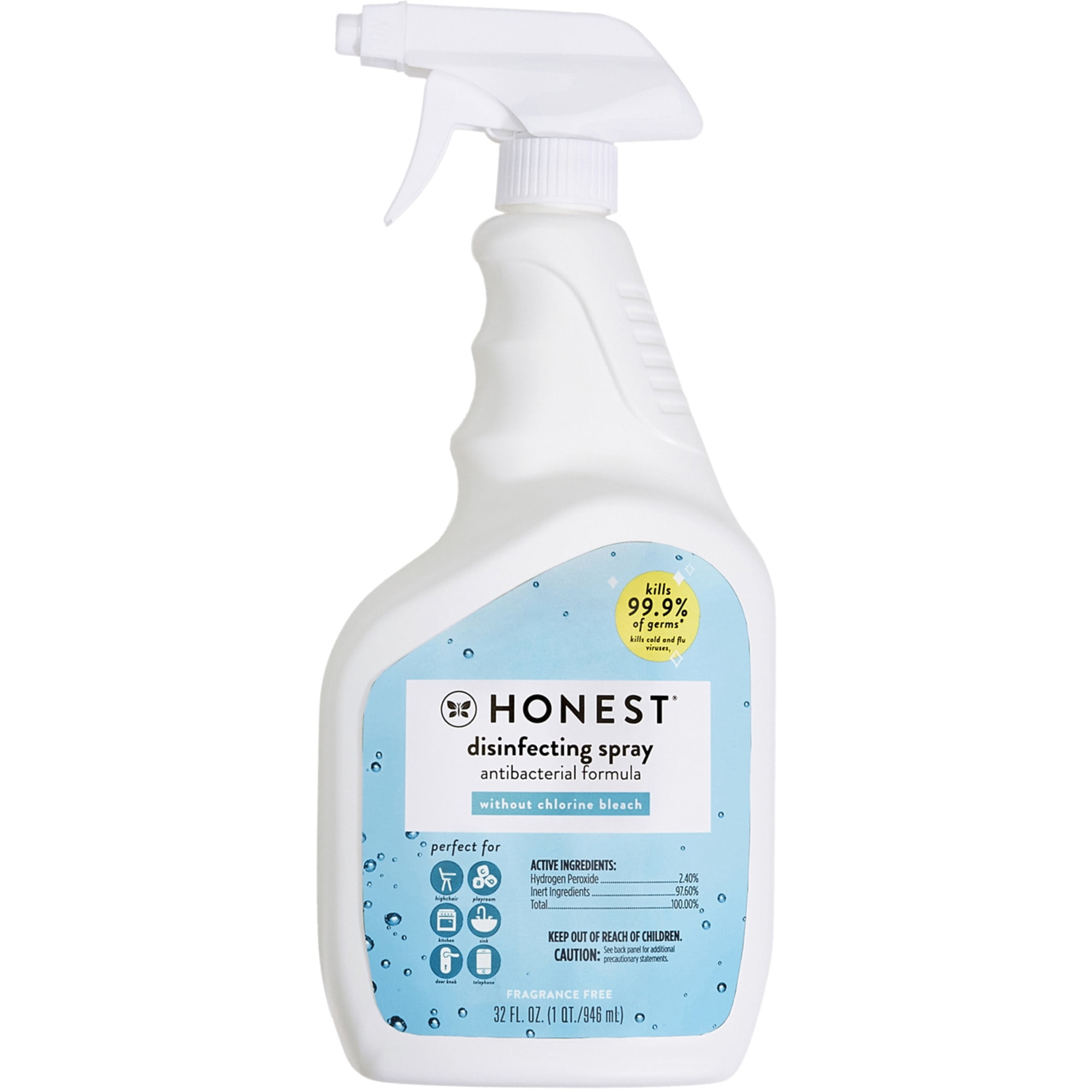 Disinfecting Spray by HONEST - Non-toxic, STOP rated product free from harmful chemicals