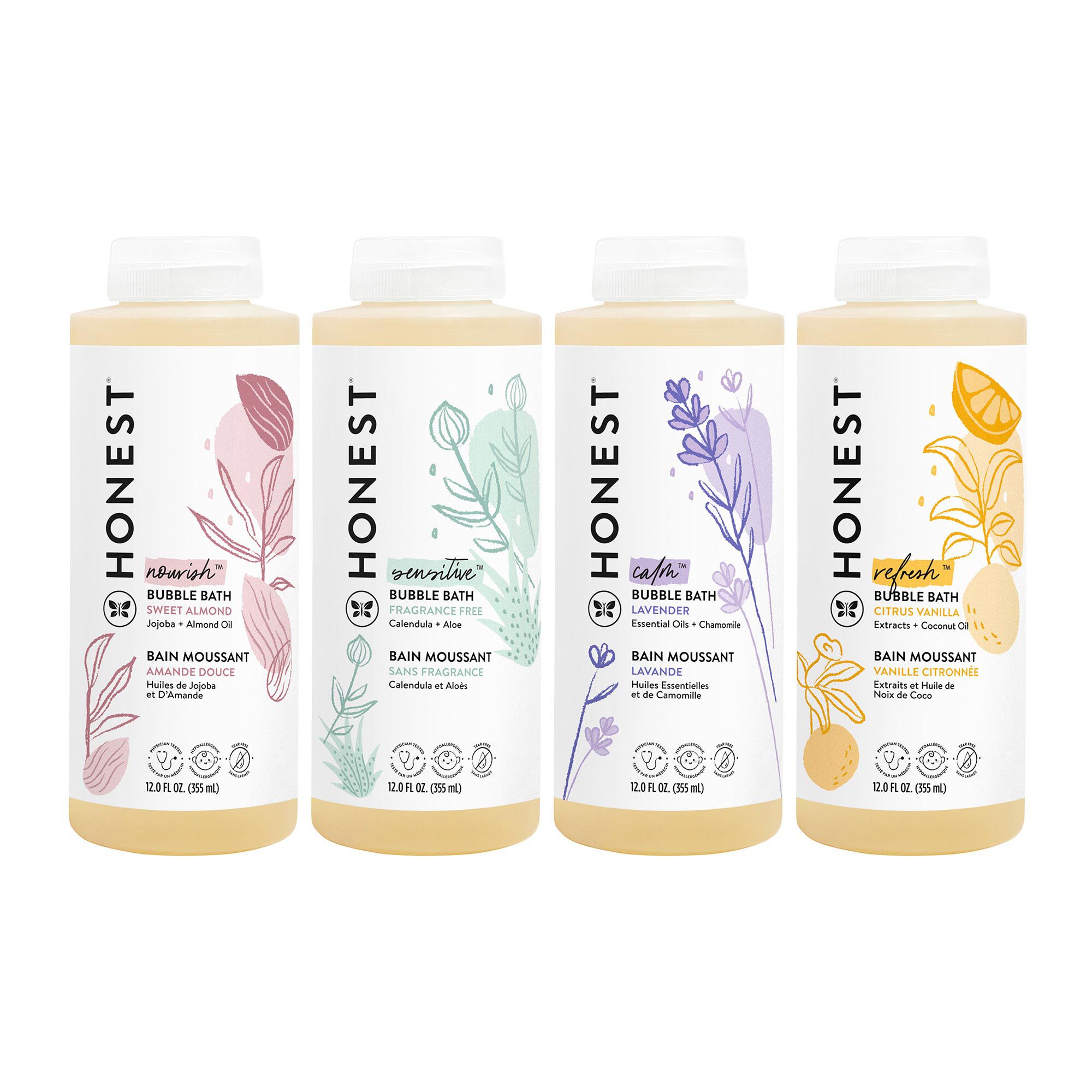 Everyday Gentle Bubble Bath – Sweet Orange Vanilla by HONEST - Non-toxic, SLOW rated product free from harmful chemicals