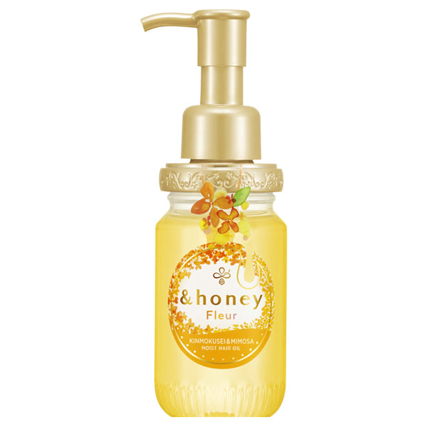 Fleur Kinmokusei & Mimosa Moist Hair Oil by &honey - Non-toxic Hair Styling + Treatment product rated STOP by Million Marker, free from BPA, phthalates, and parabens