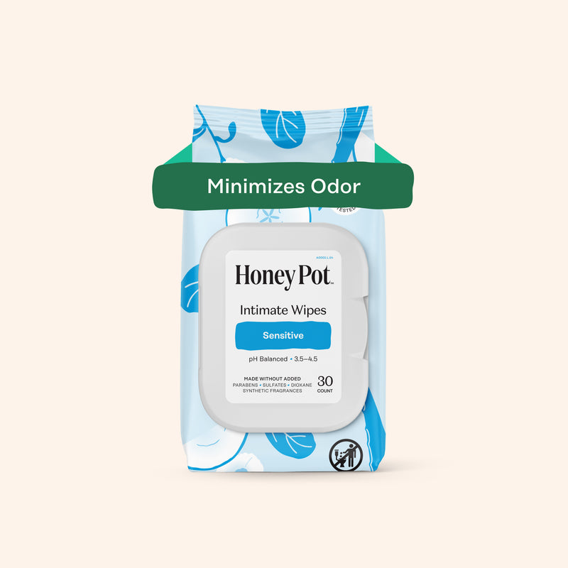 Sensitive Intimate Wipes by Honey Pot - Non-toxic, SLOW rated product free from harmful chemicals