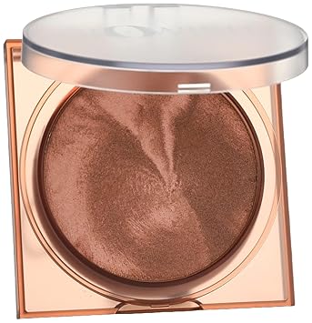 GloWish Soft Radiance Bronzing Powder - Deep Tan by hudabeauty - Non-toxic, STOP rated product free from harmful chemicals
