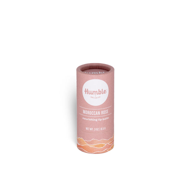 Lip Balm, Paperboard - Moroccan Rose by Humble Brands - Non-toxic, SLOW rated product free from harmful chemicals