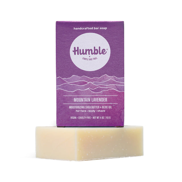 Moisturizing Bar Soap - Mountain Lavender by Humble Brands - Non-toxic, SLOW rated product free from harmful chemicals