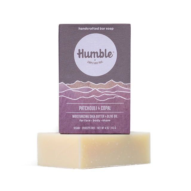 Moisturizing Bar Soap - Patchouli & Copal by Humble Brands - Non-toxic Soaps + Body Washes product rated SLOW by Million Marker, free from BPA, phthalates, and parabens