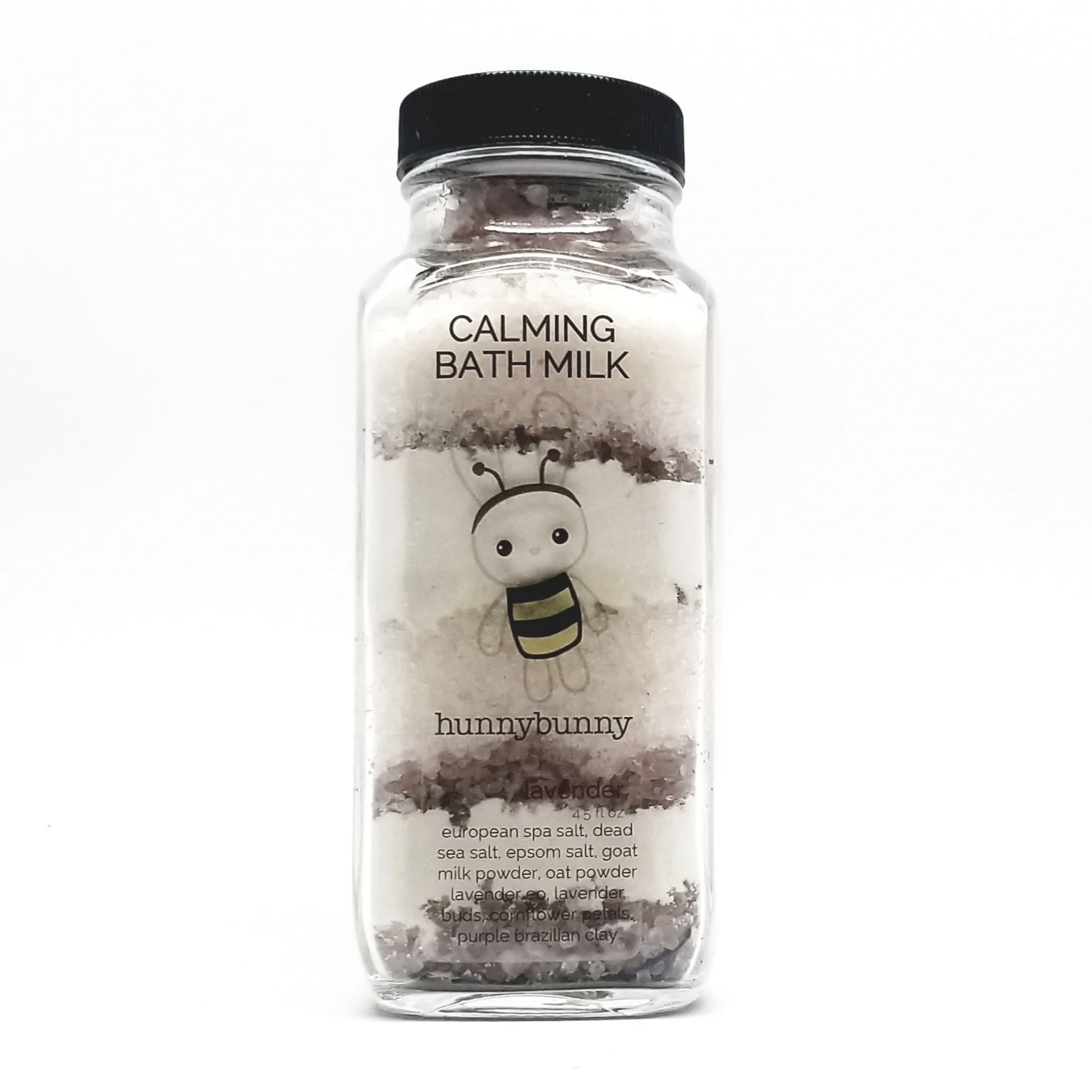 Lavender Bath Salts by Hunny Bunny Boutique - Non-toxic, SLOW rated product free from harmful chemicals