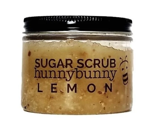 Lemon Sugar Scrub by Hunny Bunny Boutique - Non-toxic, SLOW rated product free from harmful chemicals