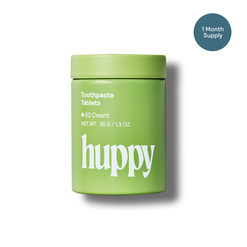 Toothpaste Tablets - Peppermint by huppy - Non-toxic, SLOW rated product free from harmful chemicals
