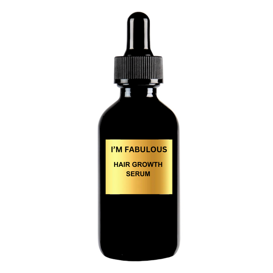Hair Growth Serum by I'M FABULOUS PLANT BASED BEAUTY - Non-toxic Hair Styling + Treatment product rated SLOW by Million Marker, free from BPA, phthalates, and parabens