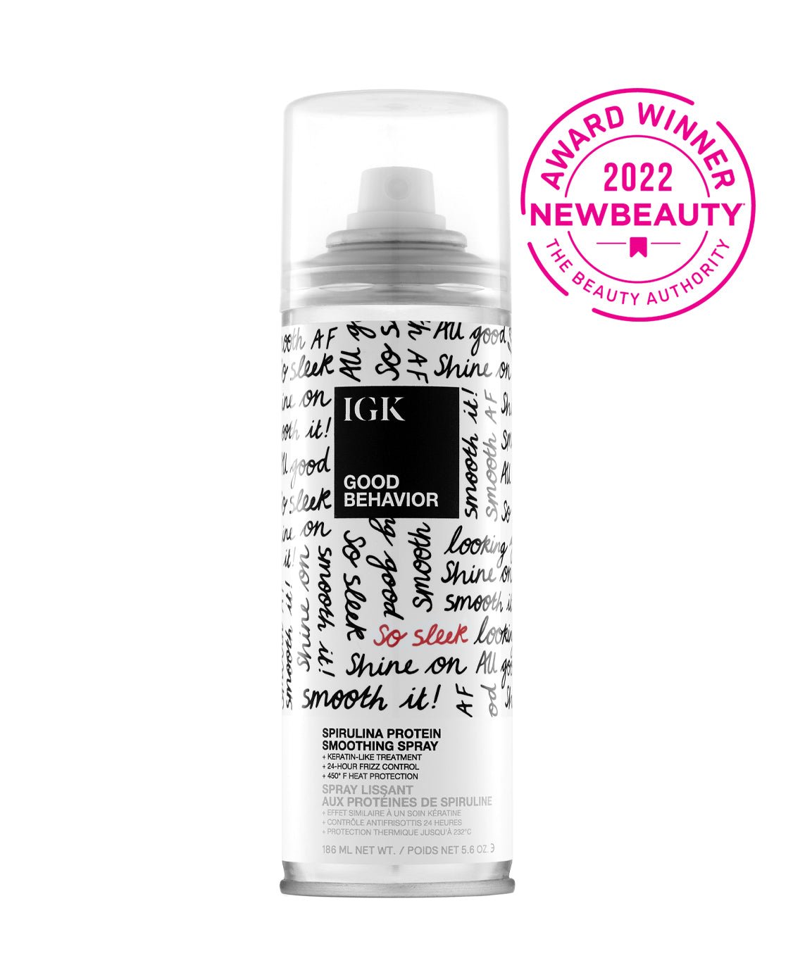 Good Behavior Spirulina Protein Smoothing Spray by IGK - Non-toxic, STOP rated product free from harmful chemicals