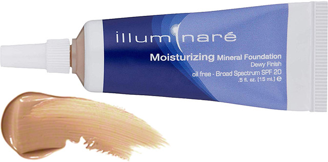 Moisturizing Mineral Foundation by illuminaré - Non-toxic, STOP rated product free from harmful chemicals