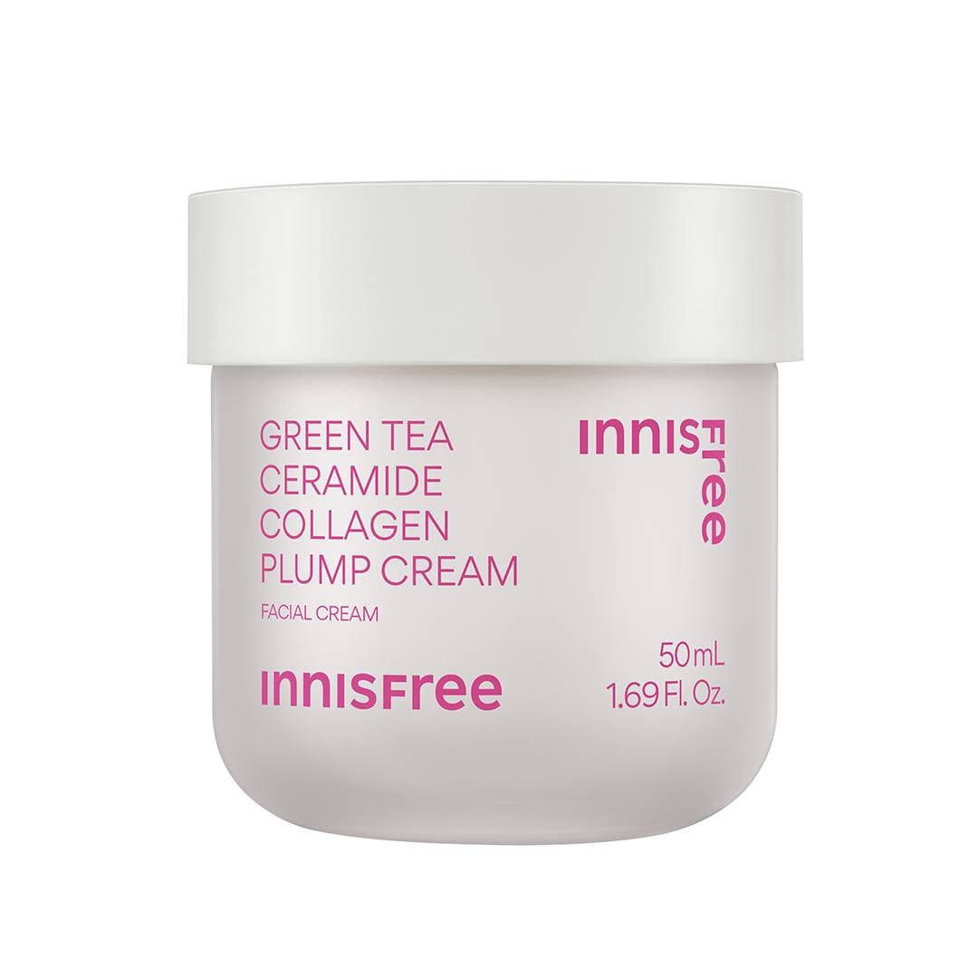 Collagen Green Tea Ceramide Collagen Plump Facial Cream by InnisFree - Non-toxic, SLOW rated product free from harmful chemicals