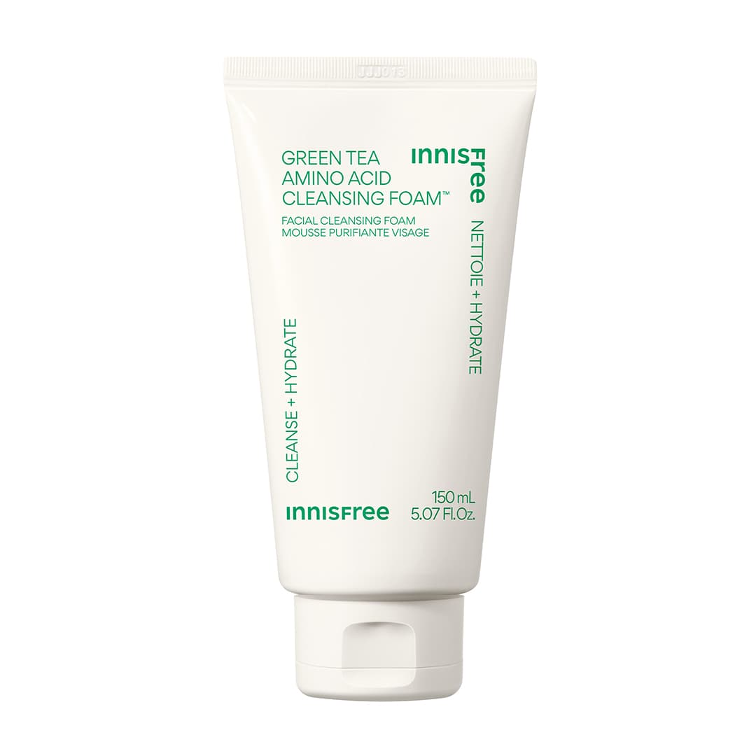 Green Tea Amino Acid Cleansing Facial Foam by InnisFree - Non-toxic, STOP rated product free from harmful chemicals