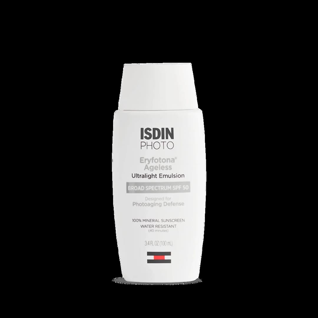 Photo Eryfotona Ageless Ultralight Emulsion Broad Spectrum SPF 50 100% Mineral Sunscreen by ISDIN - Non-toxic, STOP rated product free from harmful chemicals