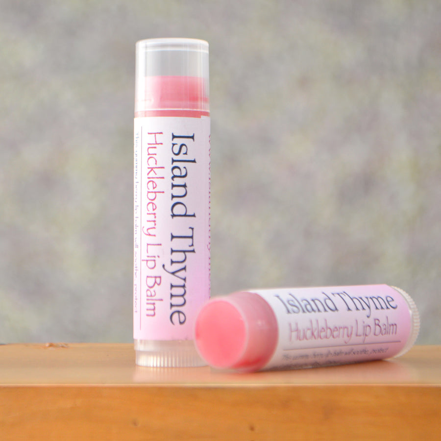 Lip Balm - Huckleberry by Island Thyme BOTANICLAS - Non-toxic, STOP rated product free from harmful chemicals