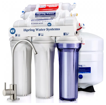RCC7 Reverse Osmosis Drinking Filtration System by iSpring - Non-toxic, GO rated product free from harmful chemicals