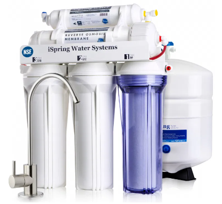 RCC7U 75GPD Reverse Osmosis Filtration by iSpring - Non-toxic, GO rated product free from harmful chemicals
