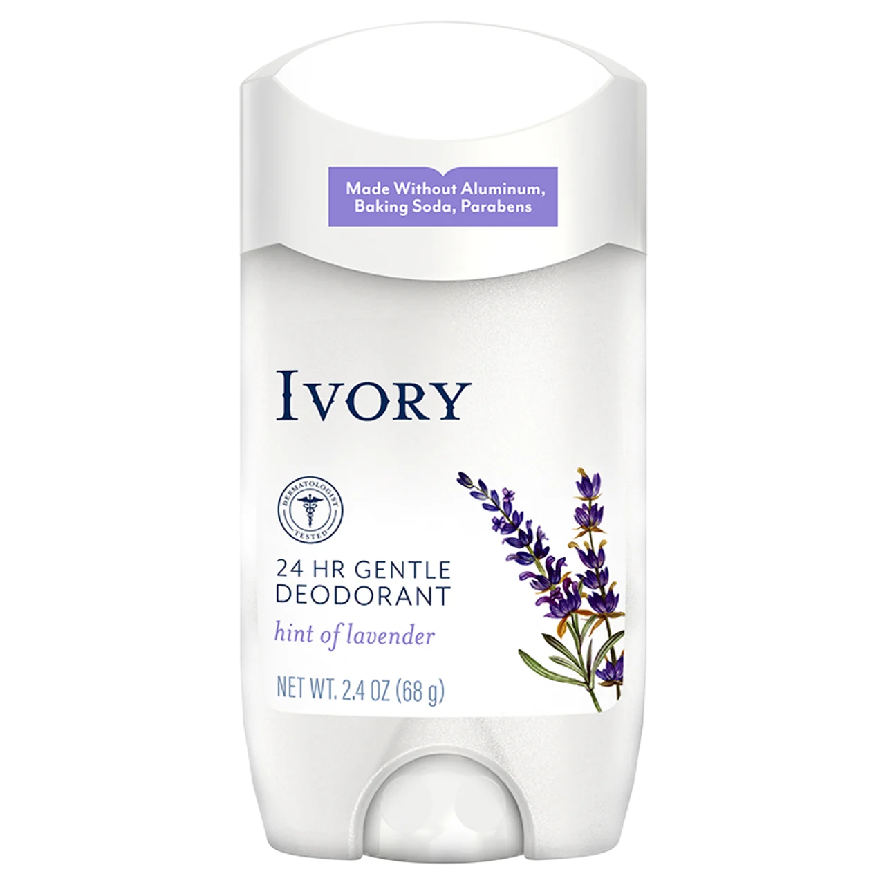 24 HR Gentle Deodorant - Hint Of Lavender by IVORY - Non-toxic, STOP rated product free from harmful chemicals