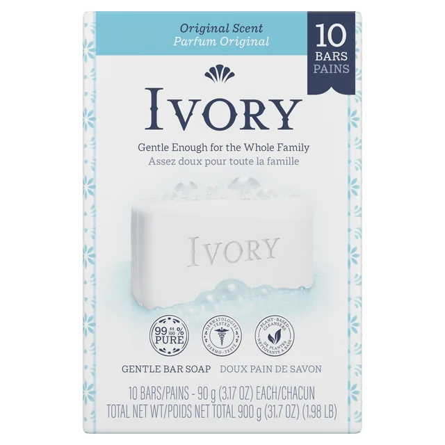 Gentle Bar Soap - Original Scent by IVORY - Non-toxic, STOP rated product free from harmful chemicals