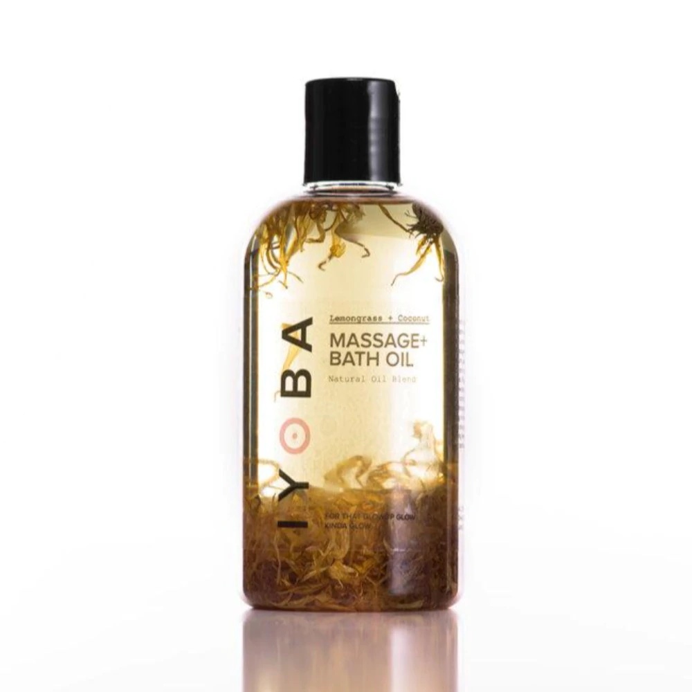 Lemongrass + Coconut Massage + Bath Oil by IYOBA - Non-toxic, SLOW rated product free from harmful chemicals