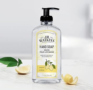 Hand Soap - Lemon by J.R. WATKINS REMEDIES FOR BODY - Non-toxic, STOP rated product free from harmful chemicals