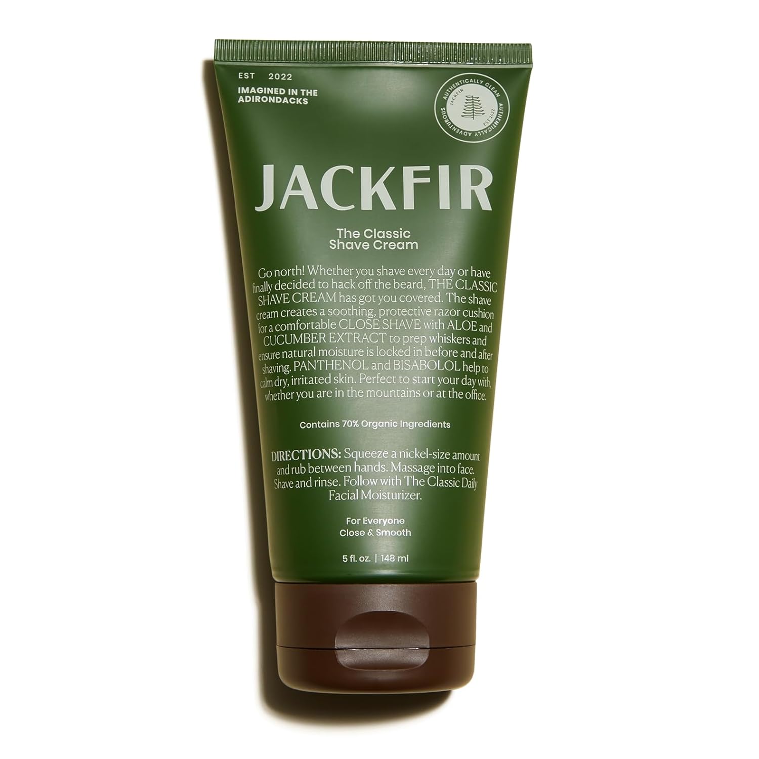 The Classic Shave Cream by JACKFIR - Non-toxic Facial Care product rated GO by Million Marker, free from BPA, phthalates, and parabens