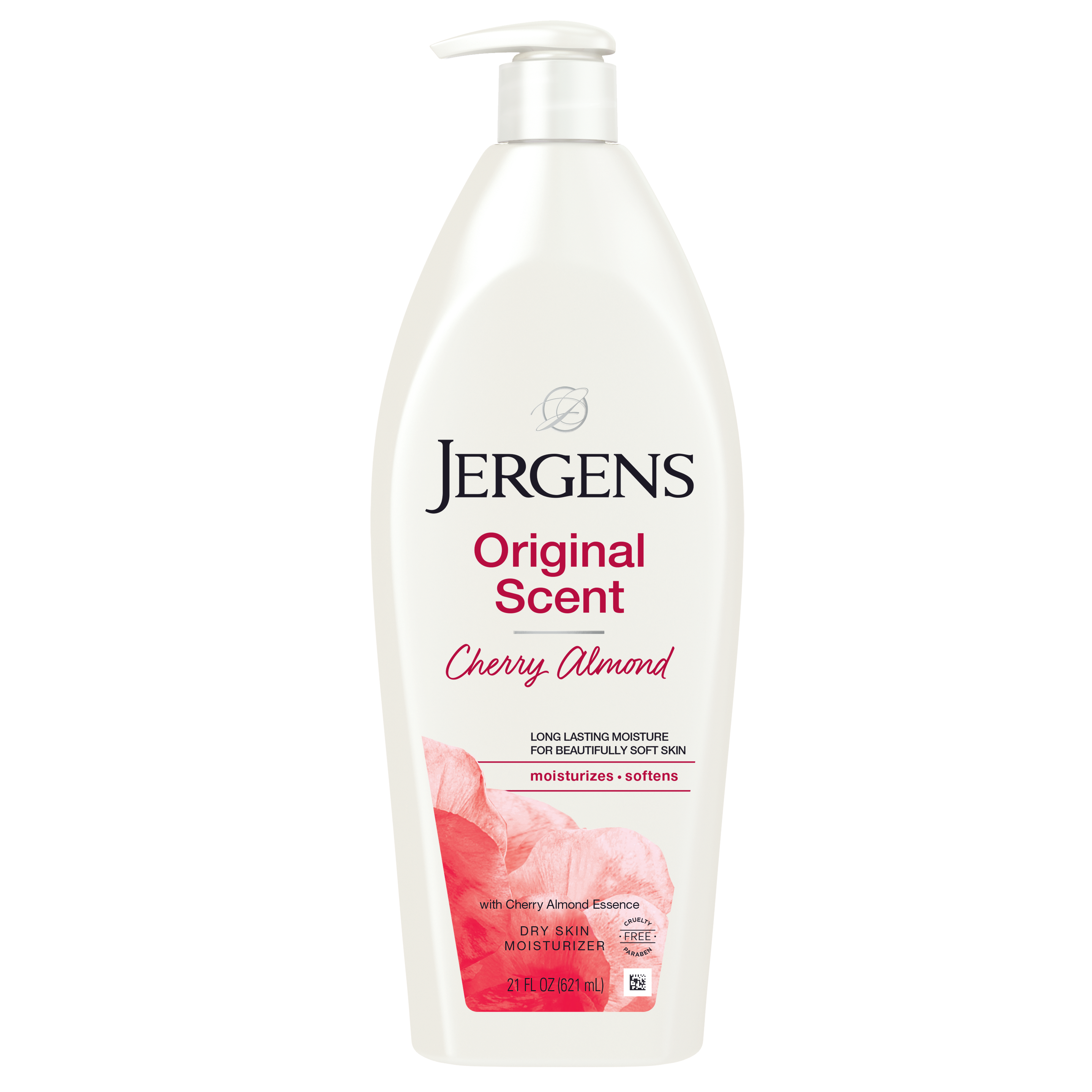 Original Scent Moisturizer – Cherry Almond by JERGENS - Non-toxic, STOP rated product free from harmful chemicals
