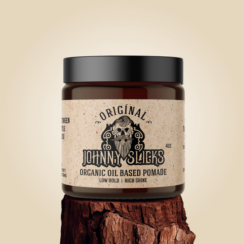 Organic Pomade - Original by JOHNNY SLICKS - Non-toxic, SLOW rated product free from harmful chemicals