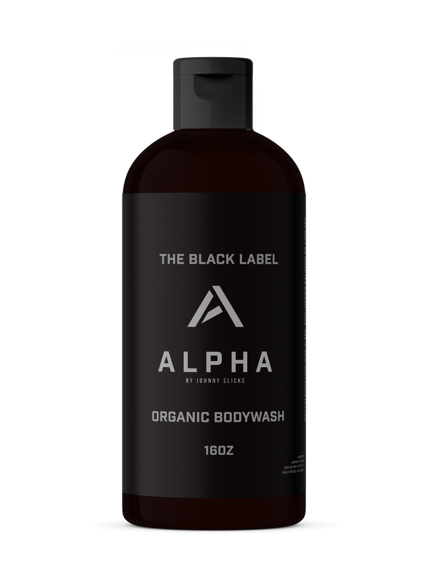 The Black Label Organic Body Wash - Alpha by JOHNNY SLICKS - Non-toxic Soaps + Body Washes product rated SLOW by Million Marker, free from BPA, phthalates, and parabens