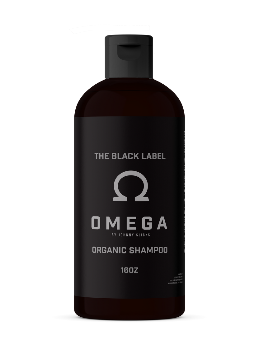 The Black Label Organic Shampoo - Omega by JOHNNY SLICKS - Non-toxic Shampoos + Conditioners product rated SLOW by Million Marker, free from BPA, phthalates, and parabens